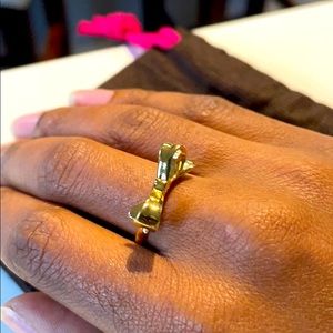 Kate Spade Love Notes Bow Ring - size 7